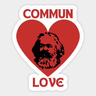 Karl Marx Valentine, Valentine Gift, Communist Love Sticker